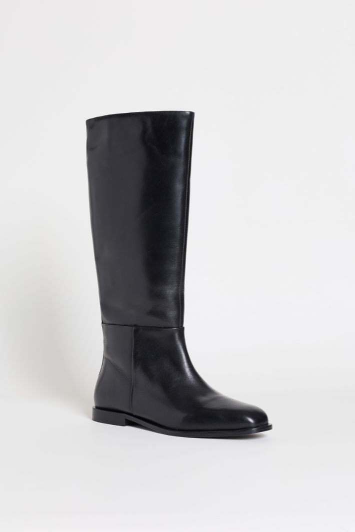 Leather riding boots - BLACK - Intrend - 2
