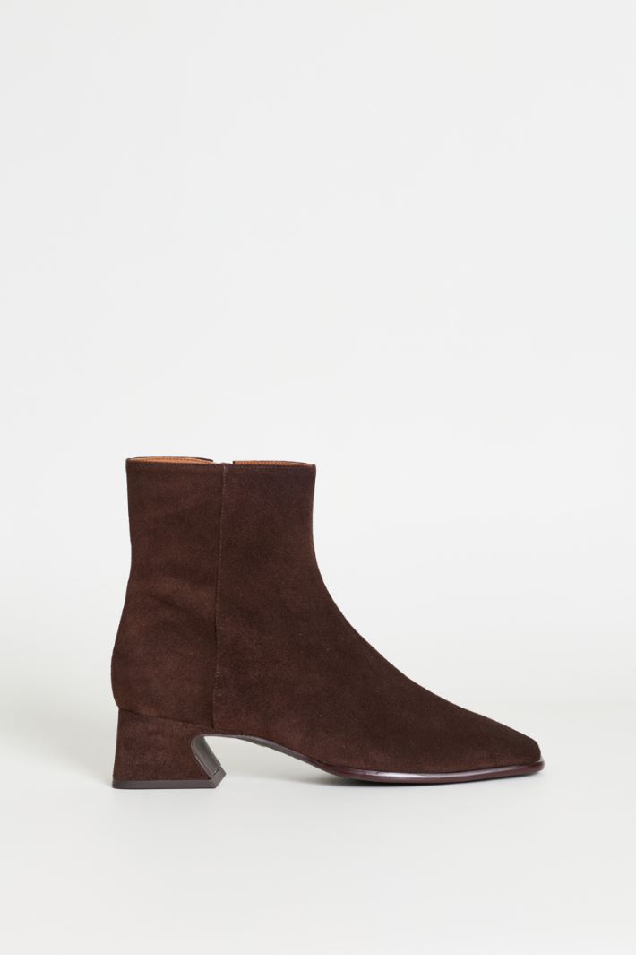 Suede ankle boots - BROWN - Intrend