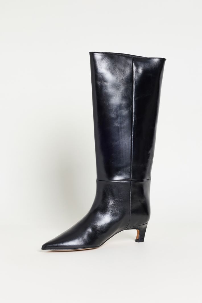Stivali in pelle liscia - NERO - Intrend - 3