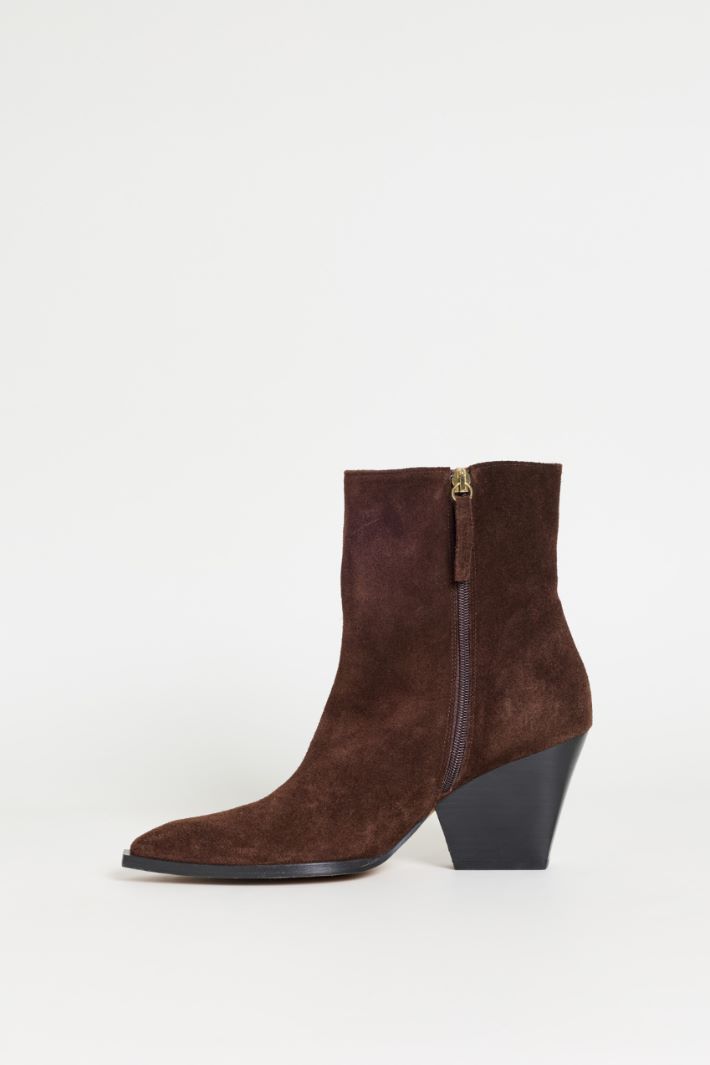 Suede boots - BROWN - Intrend - 3