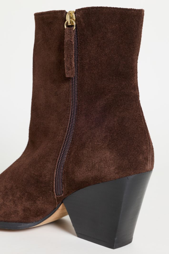 Suede boots - BROWN - Intrend - 4