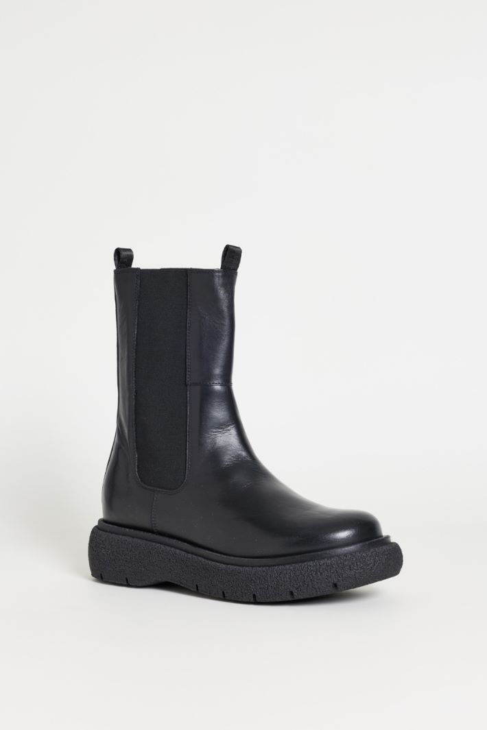 Stivaletto in pelle - NERO - Intrend - 2