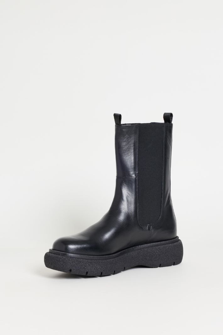 Stivaletto in pelle - NERO - Intrend - 3