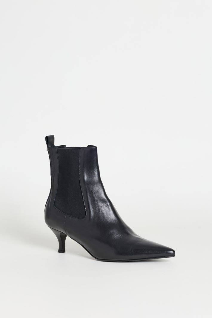 Leather ankle boots - BLACK - Intrend - 2
