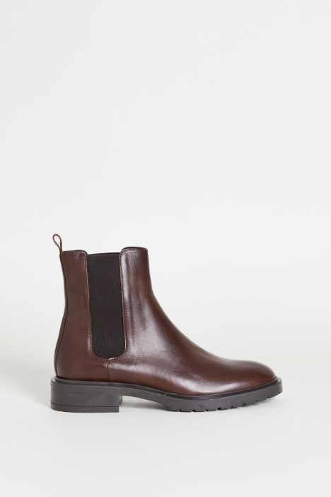 Smooth Leather Chelsea Boots - Intrend