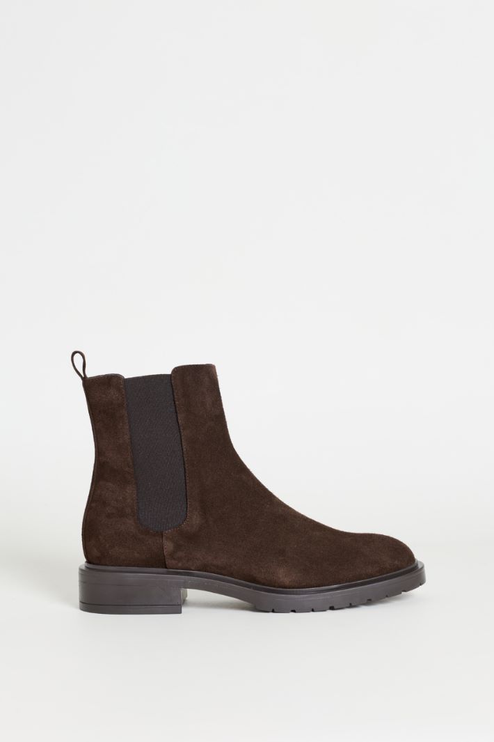 Bottines en daim - MARRON - Intrend