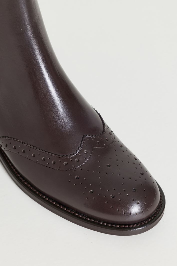 Stivaletto brogue - MARRONE - Intrend - 4