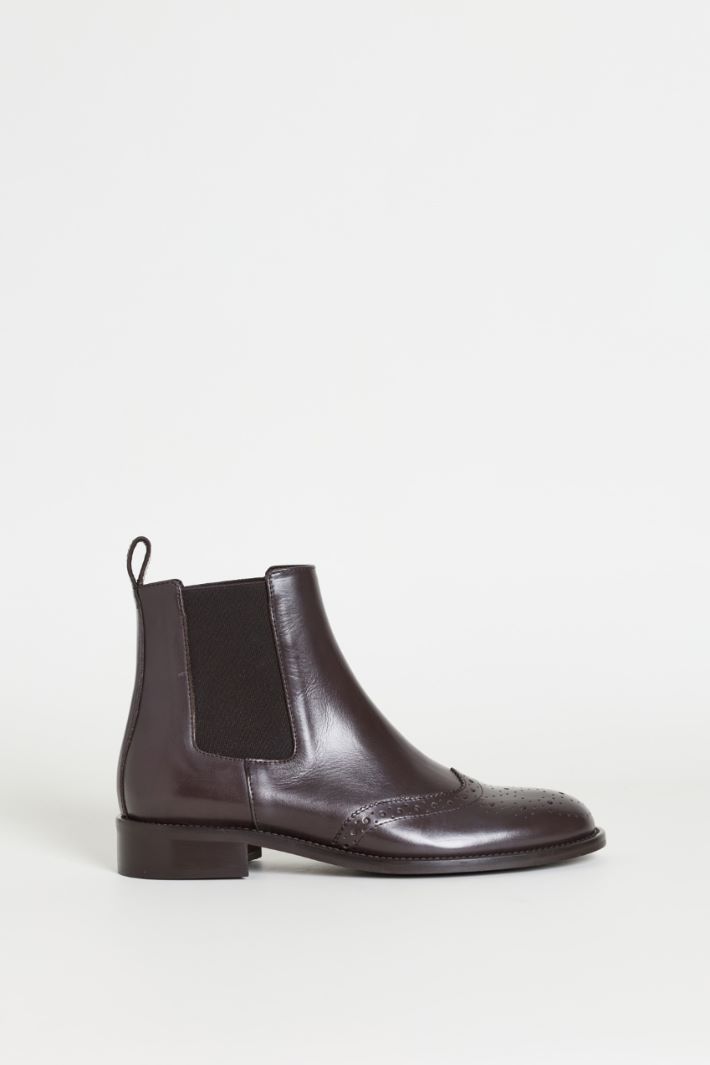 Stivaletto brogue - MARRONE - Intrend