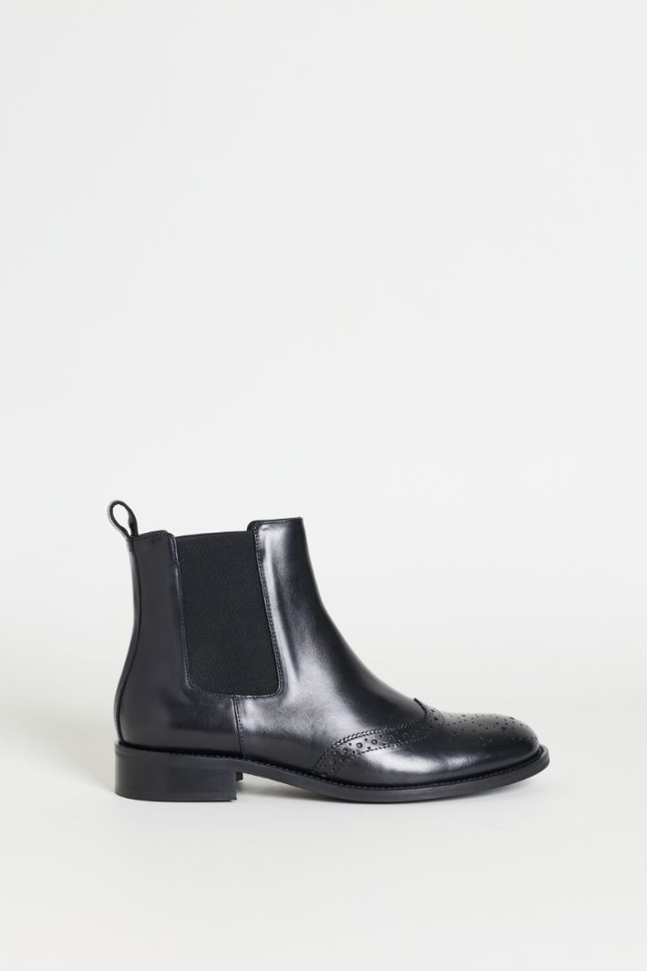 Stivaletto brogue - NERO - Intrend