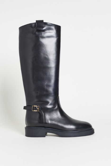 Strap Detail Boots - Intrend