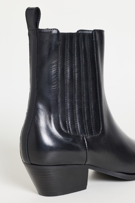 Stivaletto texano con cuciture