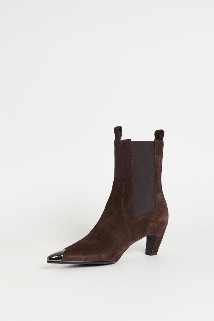 Stivaletto con punta in metallo - MARRONE - Intrend - 3