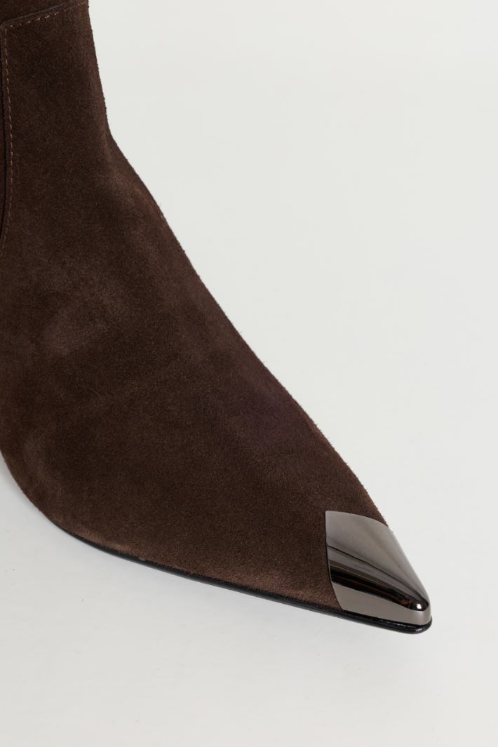 Stivaletto con punta in metallo - MARRONE - Intrend - 4