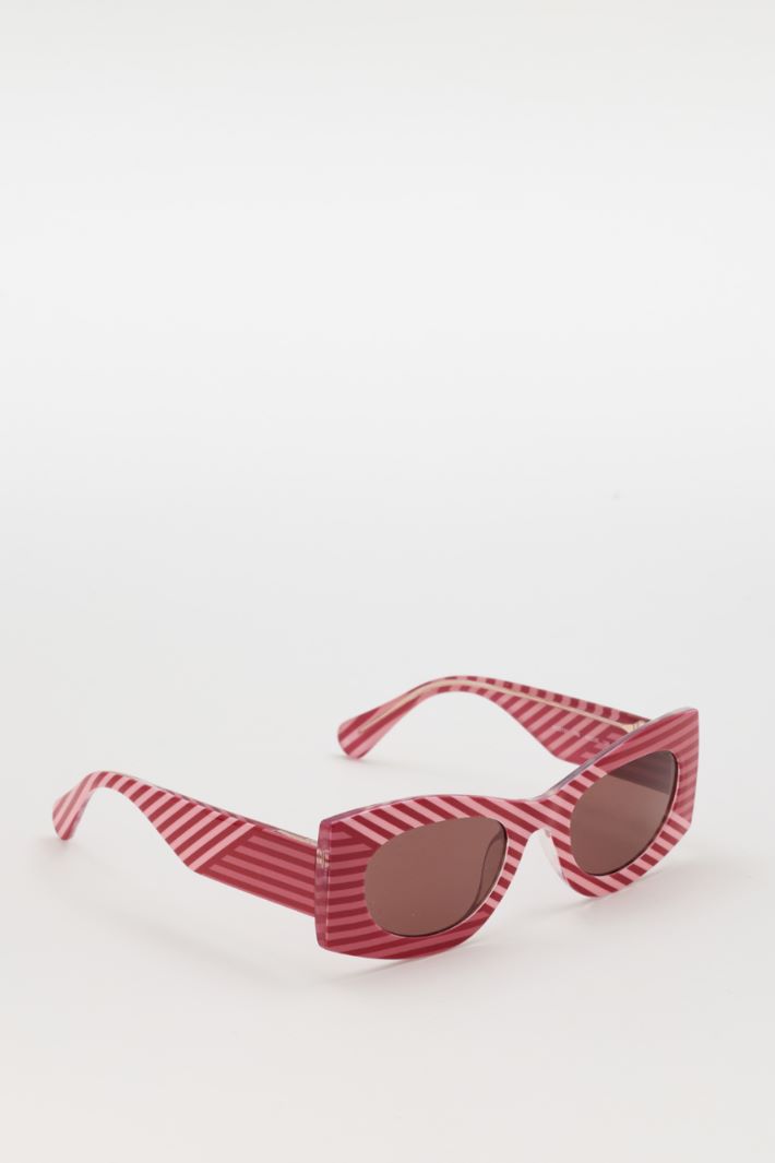 Occhiali bicolor - ROSA ROSSO - Intrend - 2