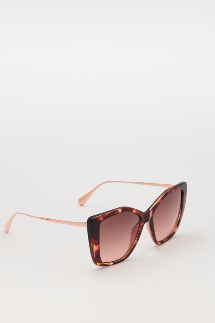 Occhiali da sole cat-eye - MARRONE - Intrend - 2
