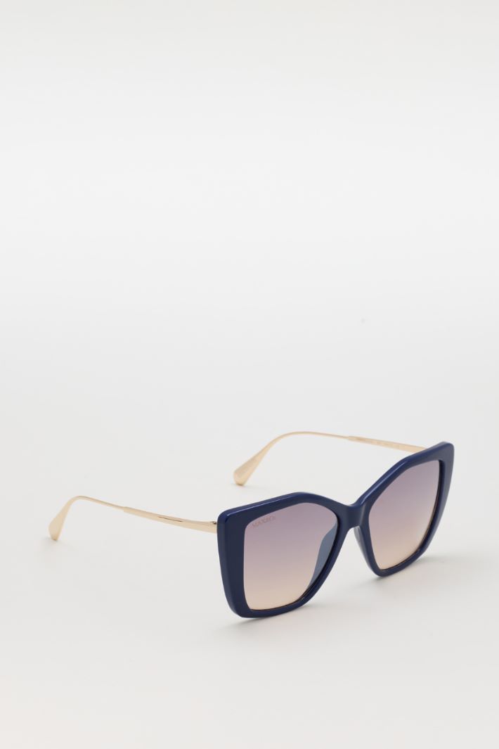 Occhiali oversize - BLU - Intrend - 2