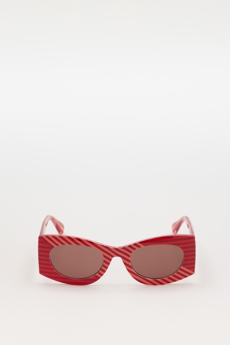 Two-tone striped sunglasses - Intrend
