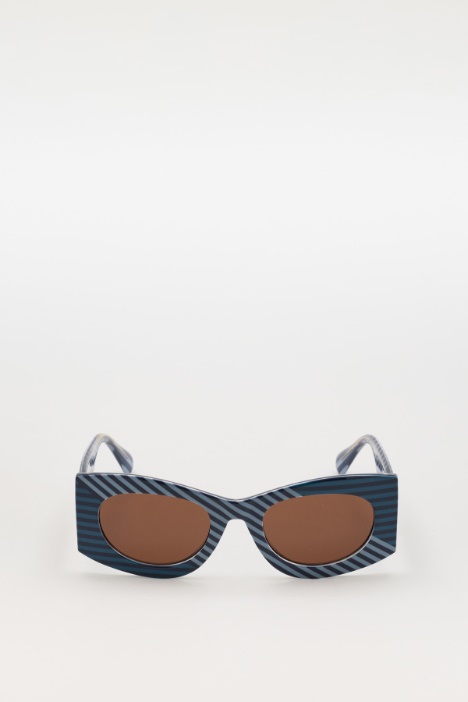 Two-tone striped sunglasses - Intrend