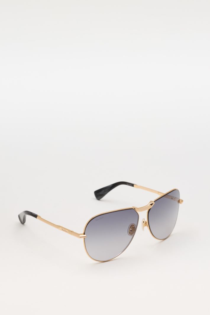 Aviator-style sunglasses - BLUE - Intrend - 2