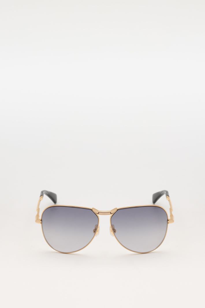 Aviator-style sunglasses - BLUE - Intrend