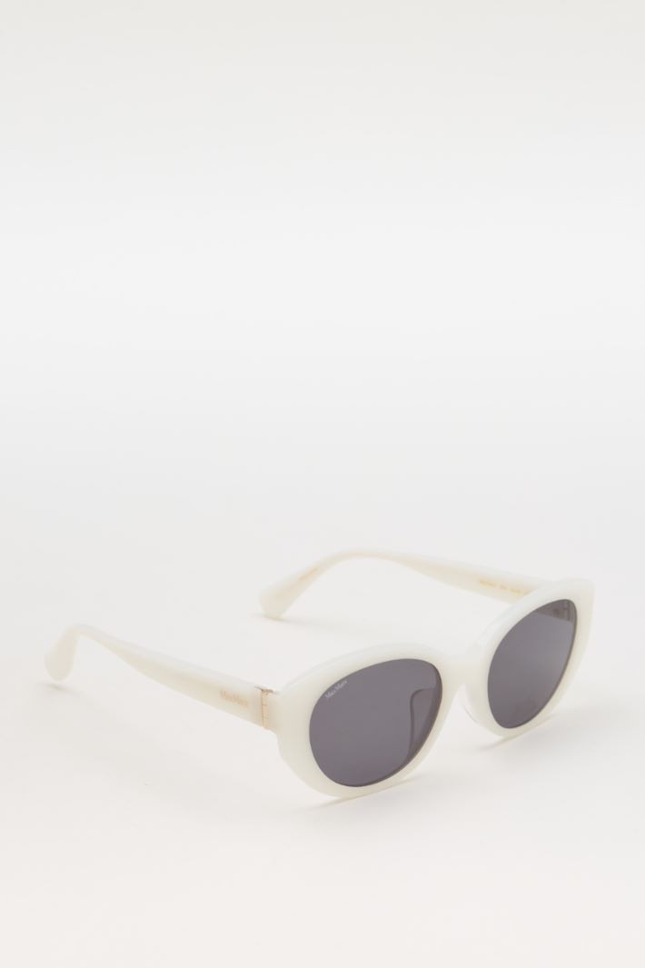 Lunettes de soleil ovales - BLANC - Intrend - 2