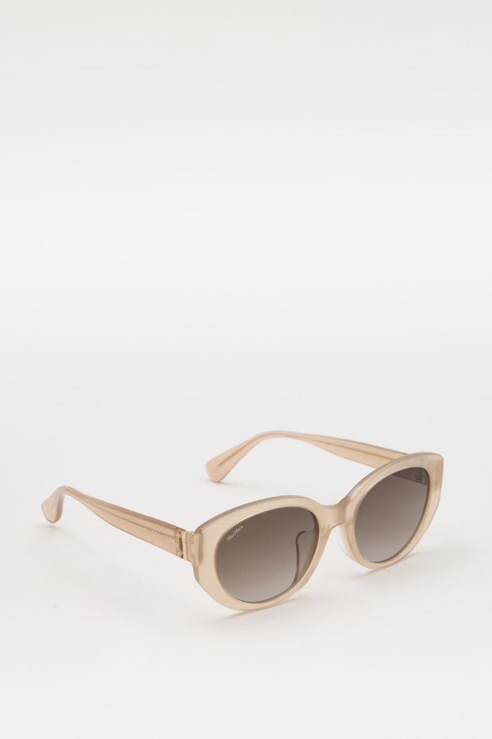 Lunettes de soleil ovales - BEIGE - Intrend - 2