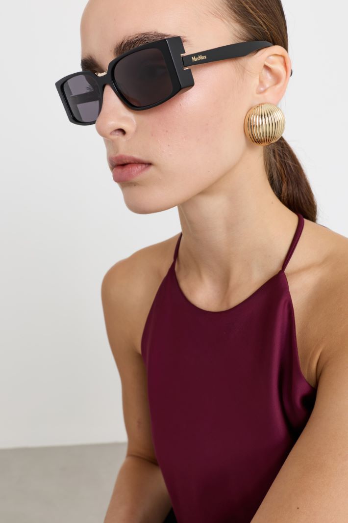 Acetate sunglasses - BLACK - Intrend - 3