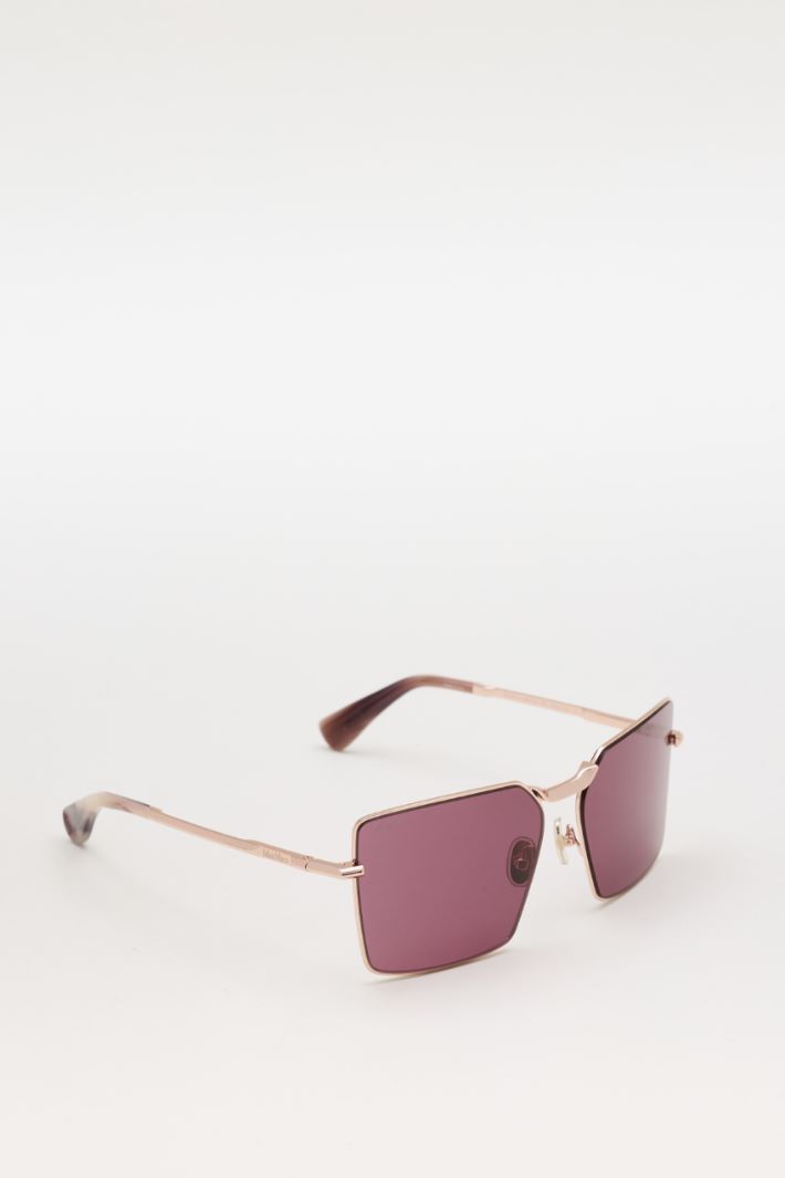 Geometric sunglasses - PINK - Intrend - 2