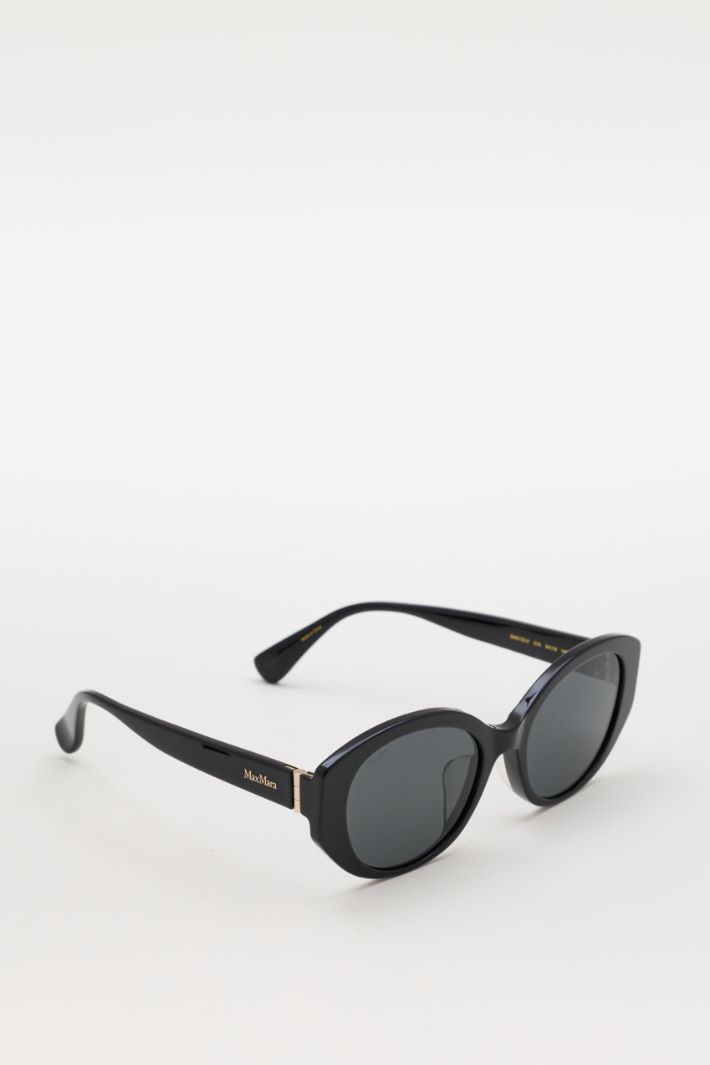 Oversized oval sunglasses - BLACK - Intrend - 2