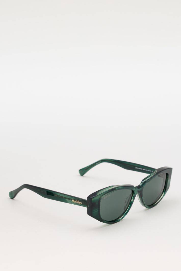 Cat-eye sunglasses - GREEN - Intrend - 2
