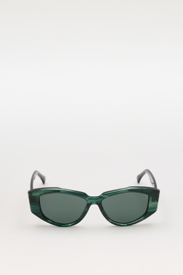 Cat-eye sunglasses - GREEN - Intrend