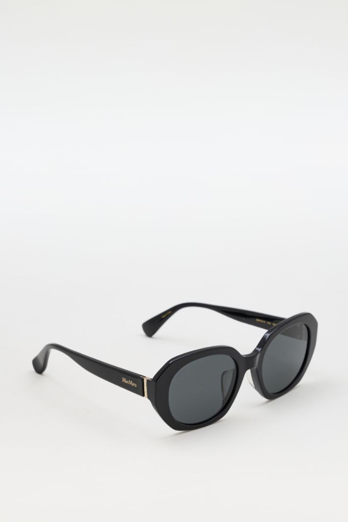 Lunettes de soleil arrondies - NOIR - Intrend - 2