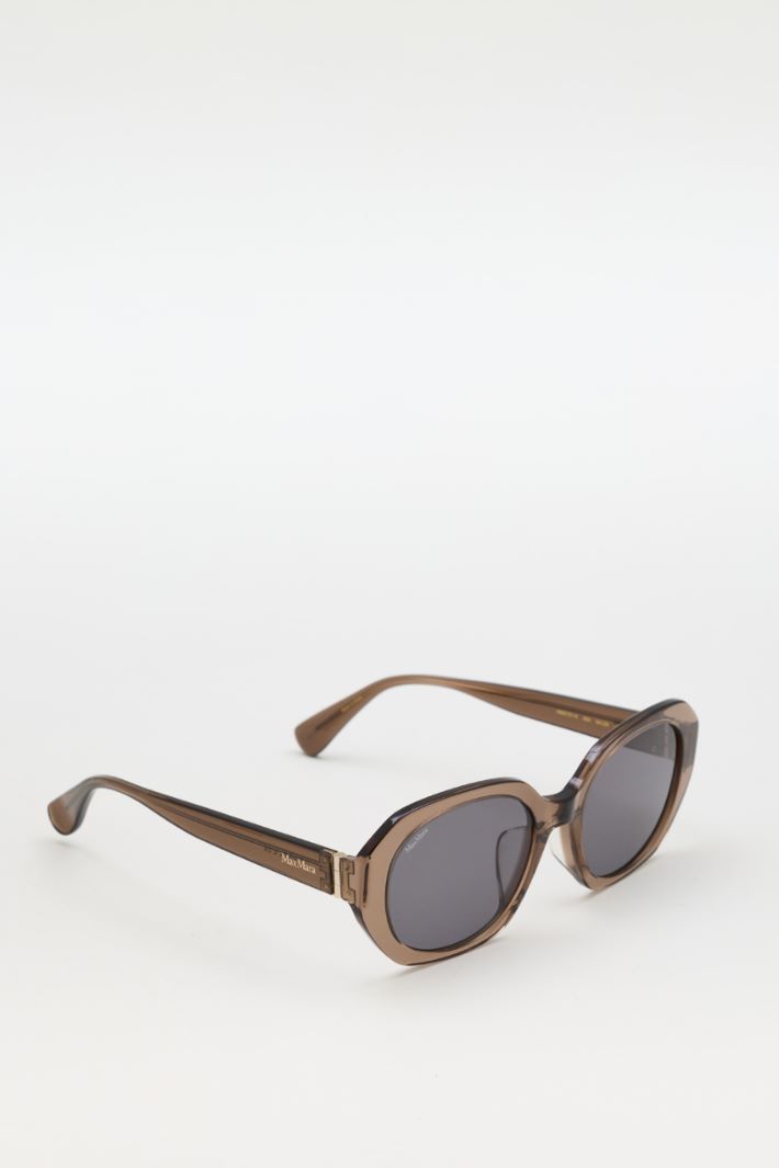 Lunettes de soleil arrondies - MARRON - Intrend - 2