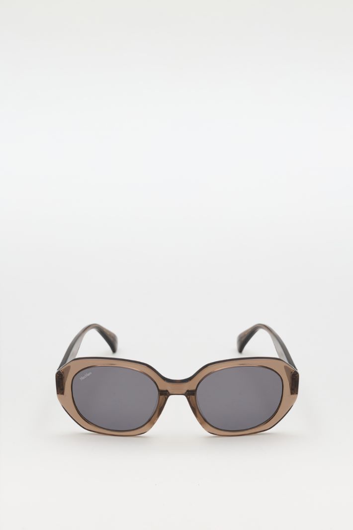 Lunettes de soleil arrondies - MARRON - Intrend
