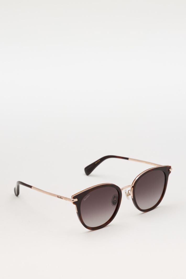 Lunettes de soleil rondes - MARRON - Intrend - 2