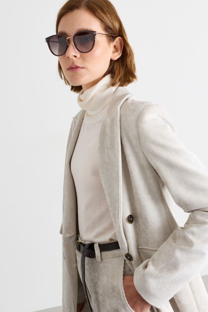 Lunettes de soleil rondes - MARRON - Intrend - 3
