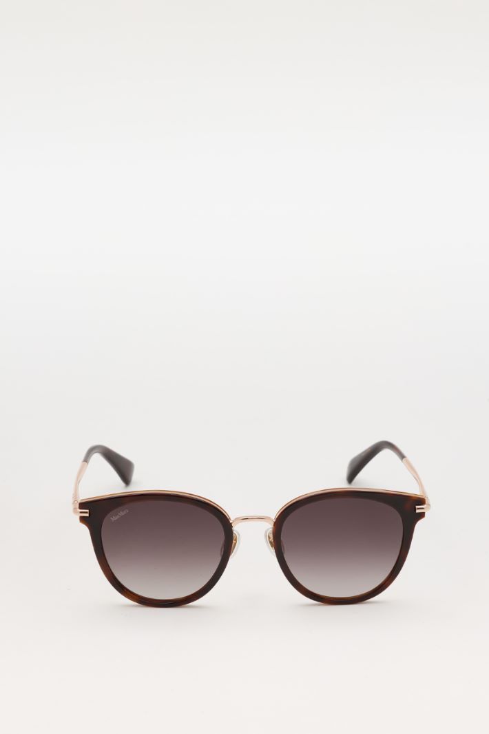 Lunettes de soleil rondes - MARRON - Intrend