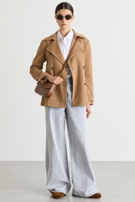 Piqué jersey trench - Intrend