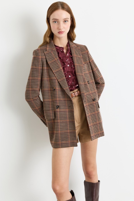 Blazer doppiopetto Principe di Galles - Intrend