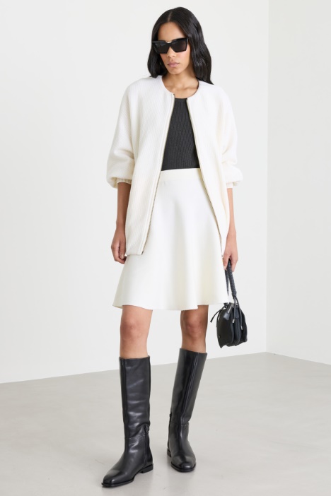 Jacke aus Wolljersey - Intrend