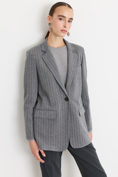 Blazer in jersey jacquard - Intrend