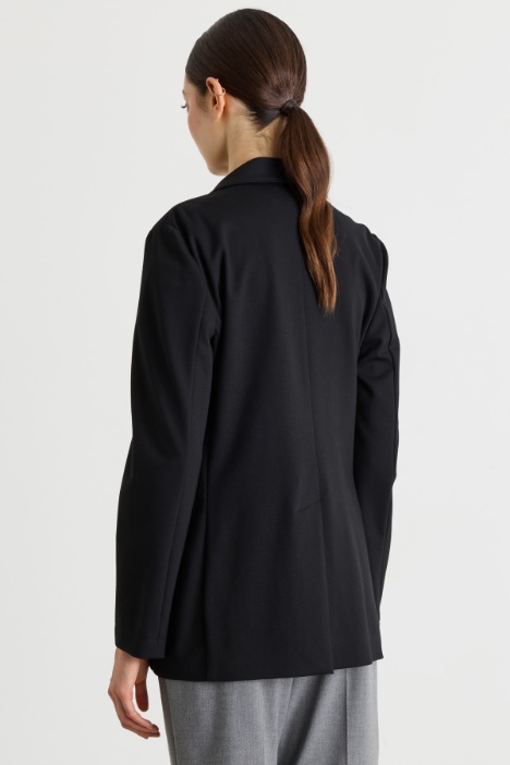 Blazer doppiopetto in jersey