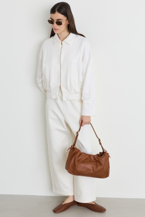 Felpa crop con tasche - Intrend