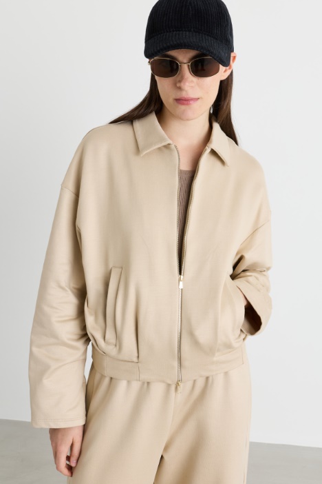 Felpa crop con tasche - Intrend