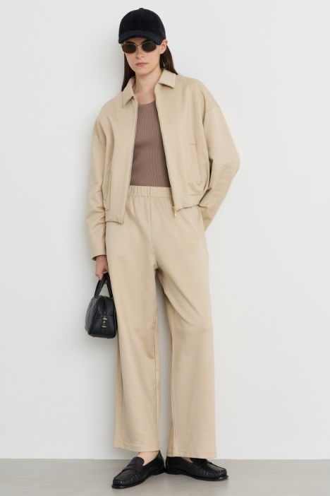Felpa crop con tasche - Intrend