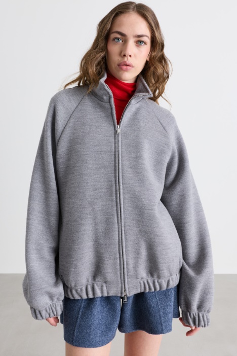 Felpa con zip - Intrend