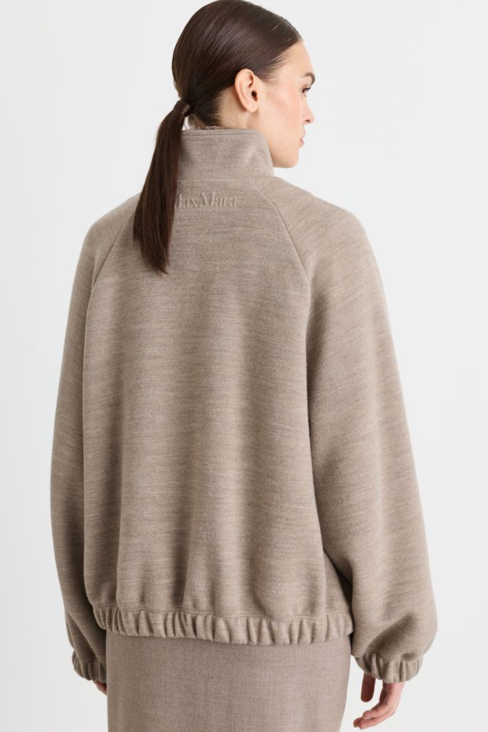 Felpa con zip - BEIGE - Intrend - 4