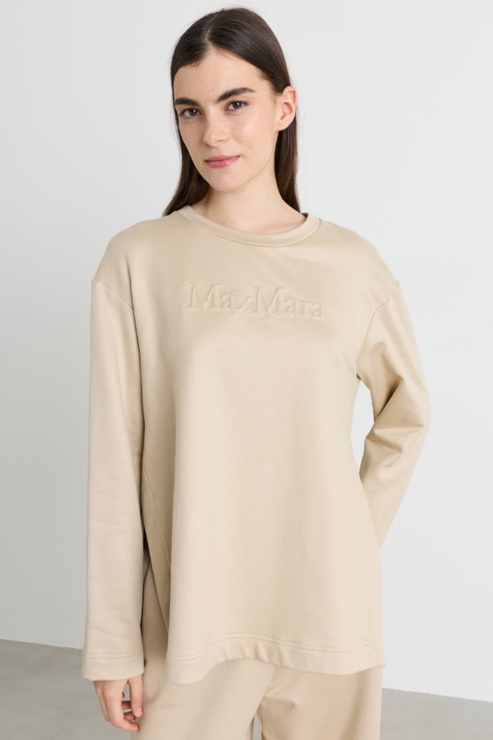 Felpa con motivo a rilievo - BEIGE - Intrend - 2
