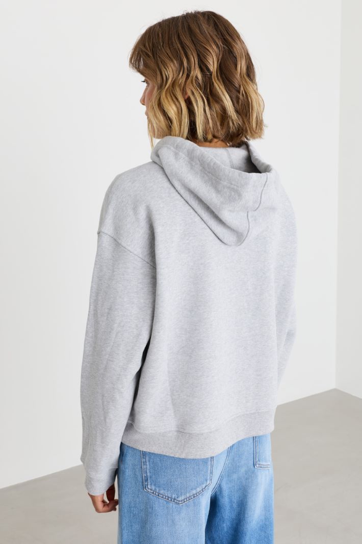 Felpa con coulisse - GRIGIO - Intrend - 4
