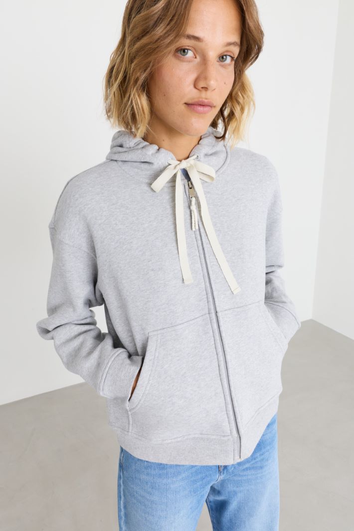 Felpa con coulisse - GRIGIO - Intrend - 3